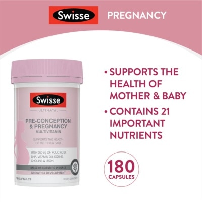 SWISSE Ultinatal Pre-Conception & Pregnancy 180 tabs