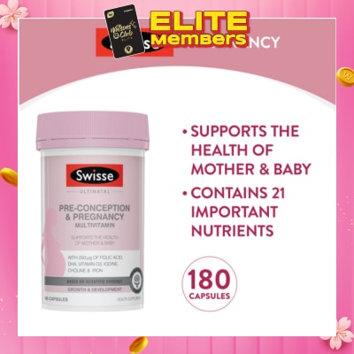 SWISSE Ultinatal Pre-Conception & Pregnancy 180 tabs