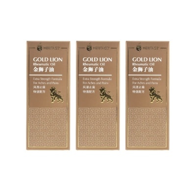 HERITAGE GOLD - Gold Lion Rheumatic Oil 60ml x 3