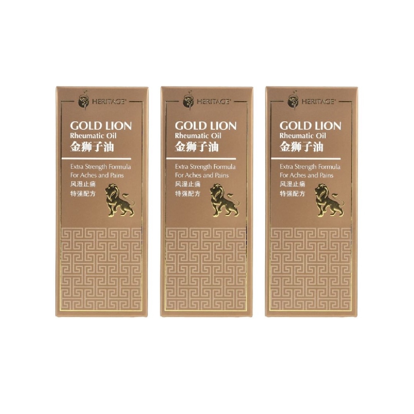Gold Lion Rheumatic Oil 60ml x 3