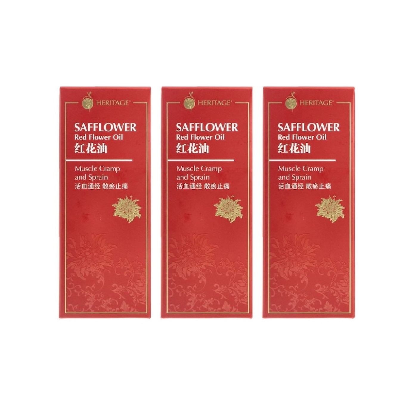 Safflower Red Flower Oil (Hung Far Oil) 60ml x 3
