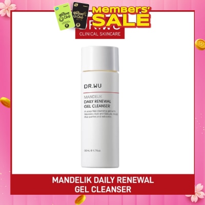 DR. WU Mandelik Daily Renewal Gel Cleanser 50ml