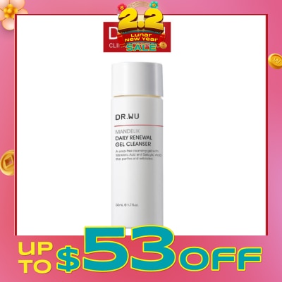 DR. WU Mandelik Daily Renewal Gel Cleanser 50ml
