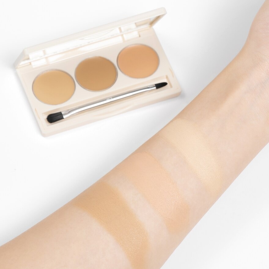 Tricolor Concealer (Addresses Dark Circles, Blemishes, Spots, Laugh Lines And Restoring A Flawless, Natural Look) 4.5g