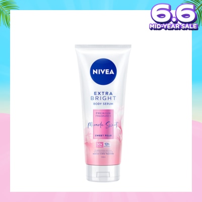 NIVEA Extra Bright Body Serum, Premium Fragrance Miracle Sweet (Sweet Pear) 320ml