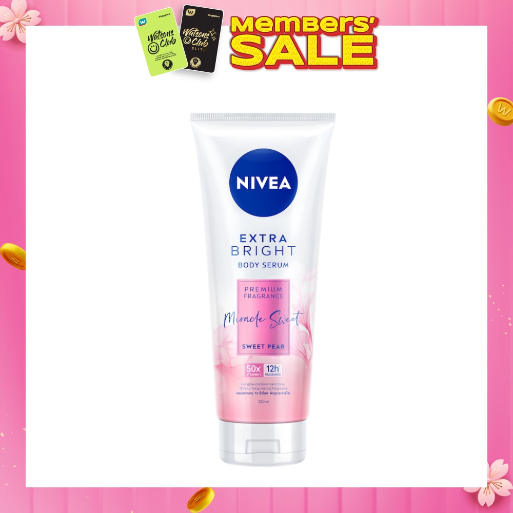 Extra Bright Body Serum, Premium Fragrance Miracle Sweet (Sweet Pear) 320ml