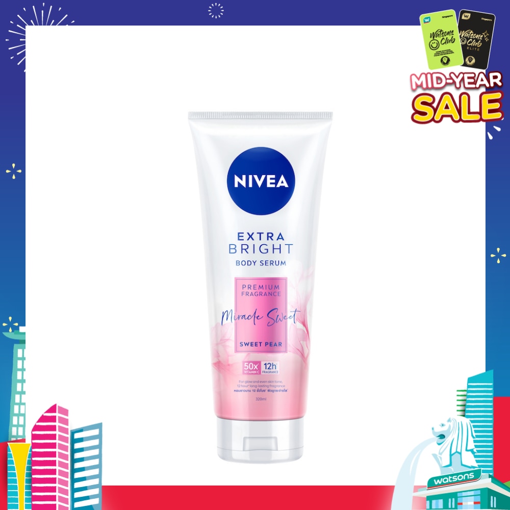 Extra Bright Body Serum, Premium Fragrance Miracle Sweet (Sweet Pear) 320ml
