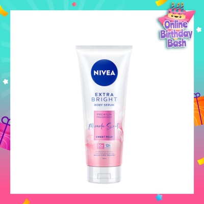 NIVEA Extra Bright Body Serum, Premium Fragrance Miracle Sweet (Sweet Pear) 320ml