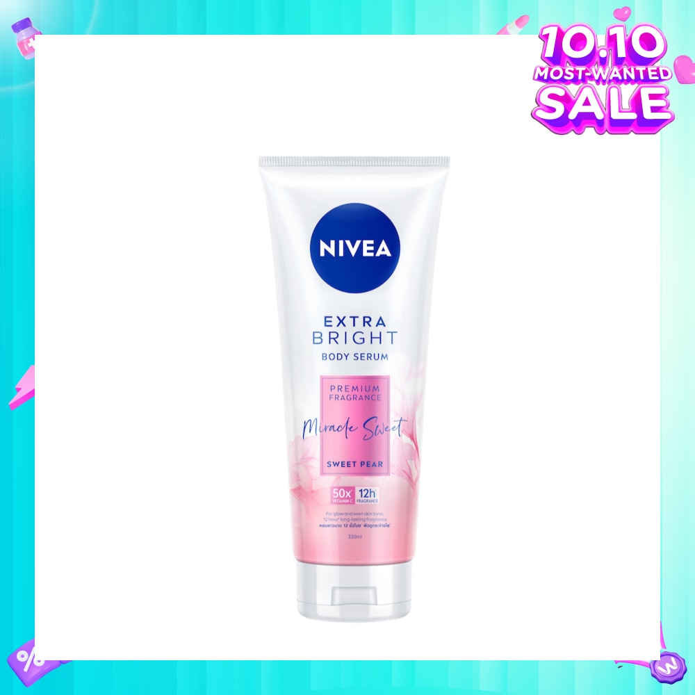 Extra Bright Body Serum, Premium Fragrance Miracle Sweet (Sweet Pear) 320ml