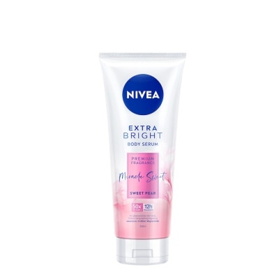 NIVEA Extra Bright Body Serum, Premium Fragrance Miracle Sweet (Sweet Pear) 320ml