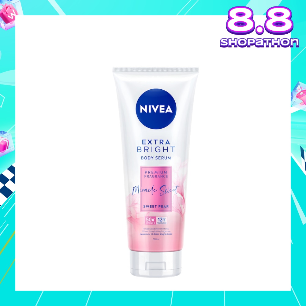 Extra Bright Body Serum, Premium Fragrance Miracle Sweet (Sweet Pear) 320ml