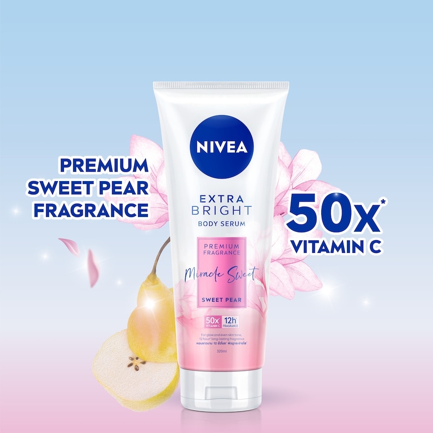 Extra Bright Body Serum, Premium Fragrance Miracle Sweet (Sweet Pear) 320ml