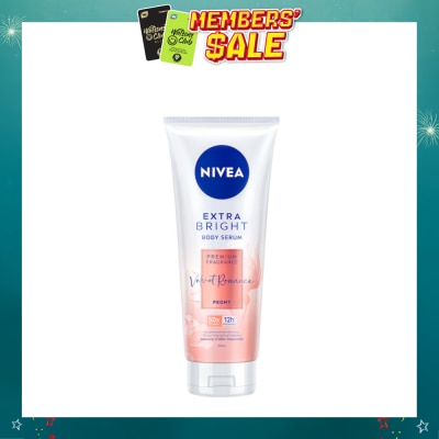 NIVEA - Extra Bright Body Serum, Premium Fragrance Velvet Romance (Peony) 320ml