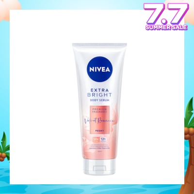 NIVEA Extra Bright Body Serum, Premium Fragrance Velvet Romance (Peony) 320ml