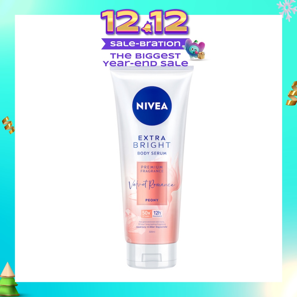 Extra Bright Body Serum, Premium Fragrance Velvet Romance (Peony) 320ml