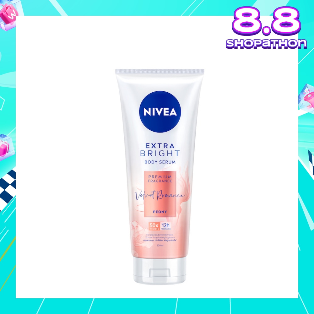 Extra Bright Body Serum, Premium Fragrance Velvet Romance (Peony) 320ml