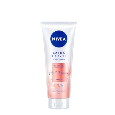 NIVEA Extra Bright Body Serum, Premium Fragrance Velvet Romance (Peony) 320ml