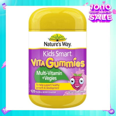 NATURES WAY Kids Smart Vita Gummies Multivitamin + Vegies 120s