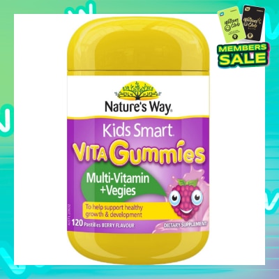 NATURES WAY Kids Smart Vita Gummies Multivitamin + Vegies 120s