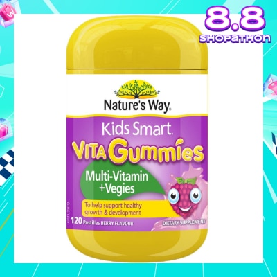 NATURES WAY Kids Smart Vita Gummies Multivitamin + Vegies 120s