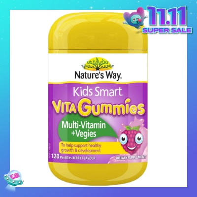 NATURES WAY Kids Smart Vita Gummies Multivitamin + Vegies 120s