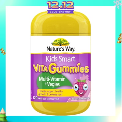 NATURES WAY Kids Smart Vita Gummies Multivitamin + Vegies 120s