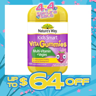 NATURES WAY - Kids Smart Vita Gummies Multivitamin + Vegies 120s