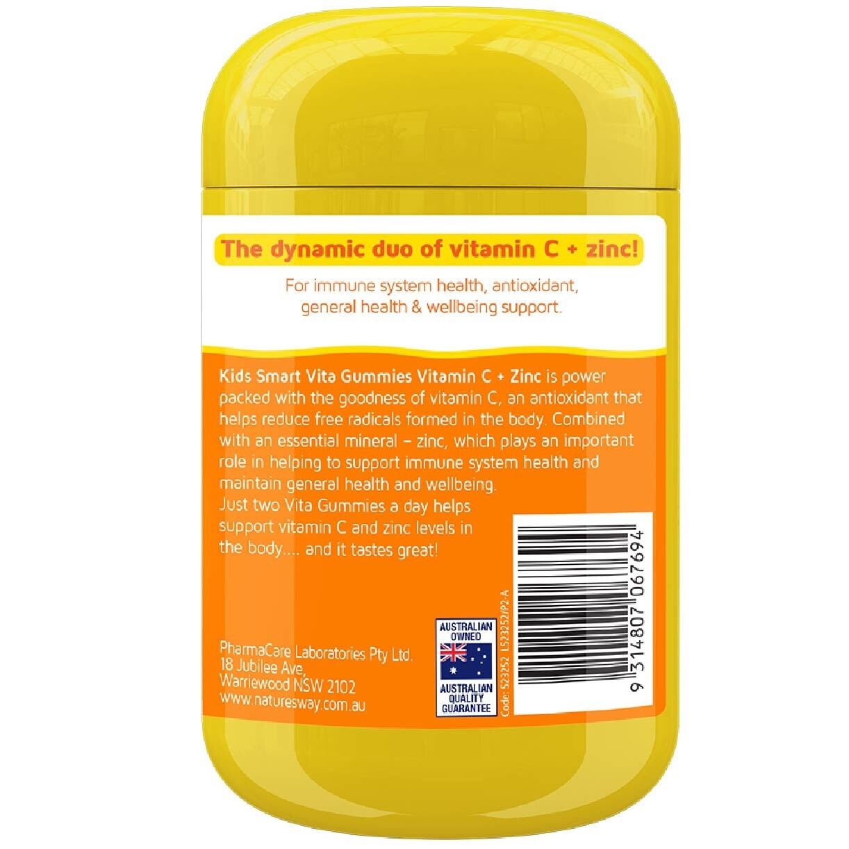 Kids Smart Vita Gummies Vitamin C + Zinc 120s