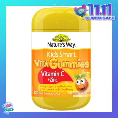 NATURES WAY Kids Smart Vita Gummies Vitamin C + Zinc 120s