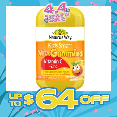 NATURES WAY - Kids Smart Vita Gummies Vitamin C + Zinc 120s