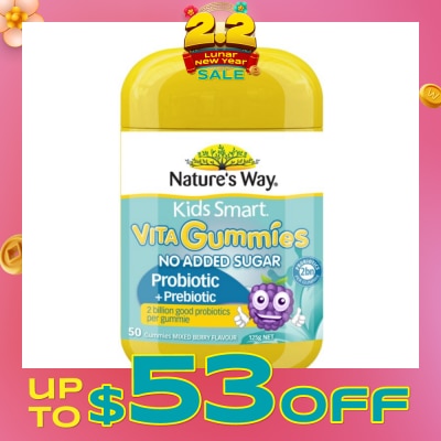 NATURES WAY Kids Smart Multivitamin + Probiotics 50s