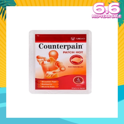 COUNTERPAIN Hot Patch (For Pain Relief) 4s
