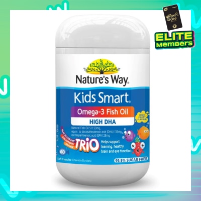 NATURES WAY Kids Smart Omega-3 Fish Oil Trio 60s