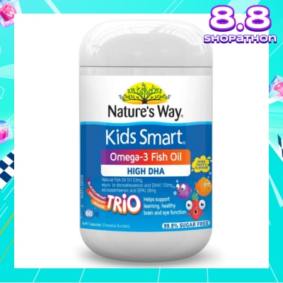 NATURES WAY Kids Smart Omega-3 Fish Oil Trio 60s