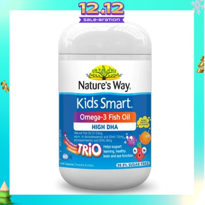 NATURES WAY Kids Smart Omega-3 Fish Oil Trio 60s
