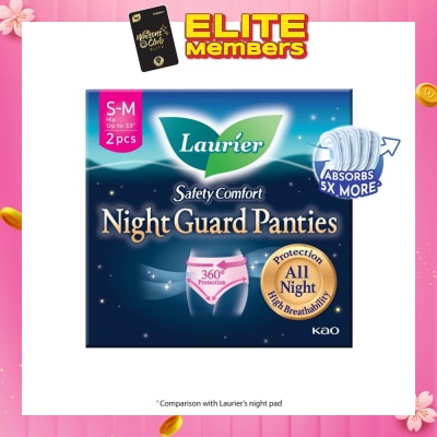 LAURIER Safety Comfort Night Guard Panties M (Prevent Leakage, High Breathability) 2s