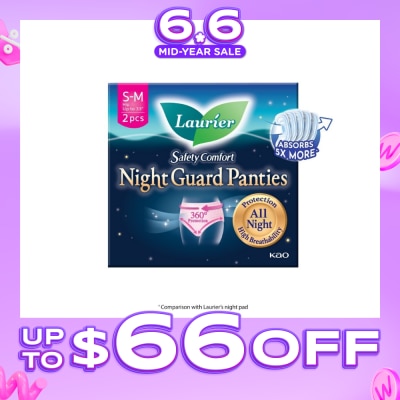 LAURIER - Safety Comfort Night Guard Panties M (Prevent Leakage, High Breathability) 2s