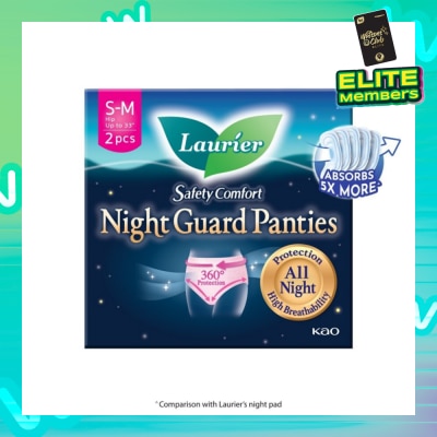 LAURIER Safety Comfort Night Guard Panties M (Prevent Leakage, High Breathability) 2s