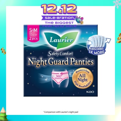 LAURIER Safety Comfort Night Guard Panties M (Prevent Leakage, High Breathability) 2s