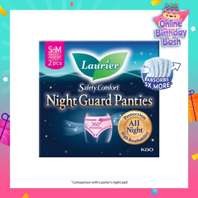 LAURIER Safety Comfort Night Guard Panties M (Prevent Leakage, High Breathability) 2s