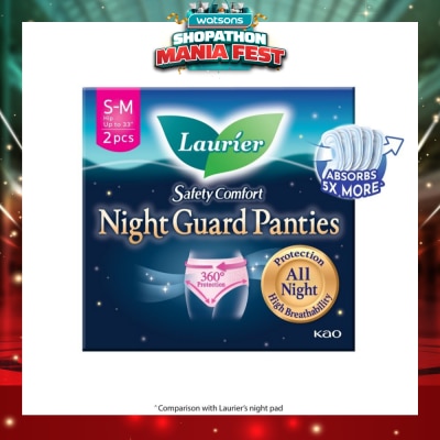 LAURIER - Safety Comfort Night Guard Panties M (Prevent Leakage, High Breathability) 2s