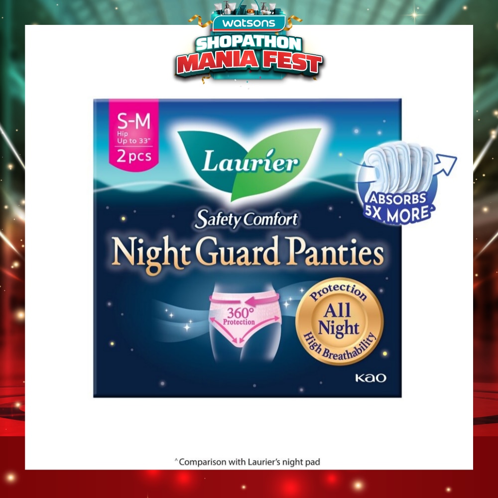 Safety Comfort Night Guard Panties M (Prevent Leakage, High Breathability) 2s