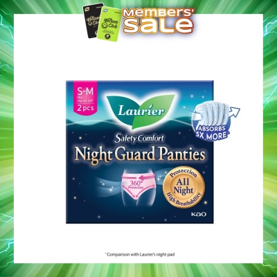 LAURIER - Safety Comfort Night Guard Panties M (Prevent Leakage, High Breathability) 2s