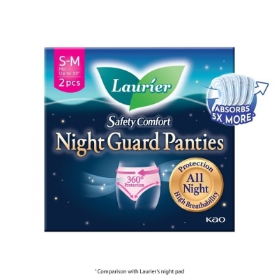 LAURIER Safety Comfort Night Guard Panties M (Prevent Leakage, High Breathability) 2s