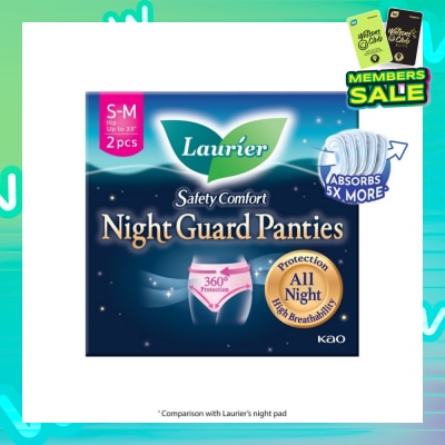 LAURIER Safety Comfort Night Guard Panties M (Prevent Leakage, High Breathability) 2s