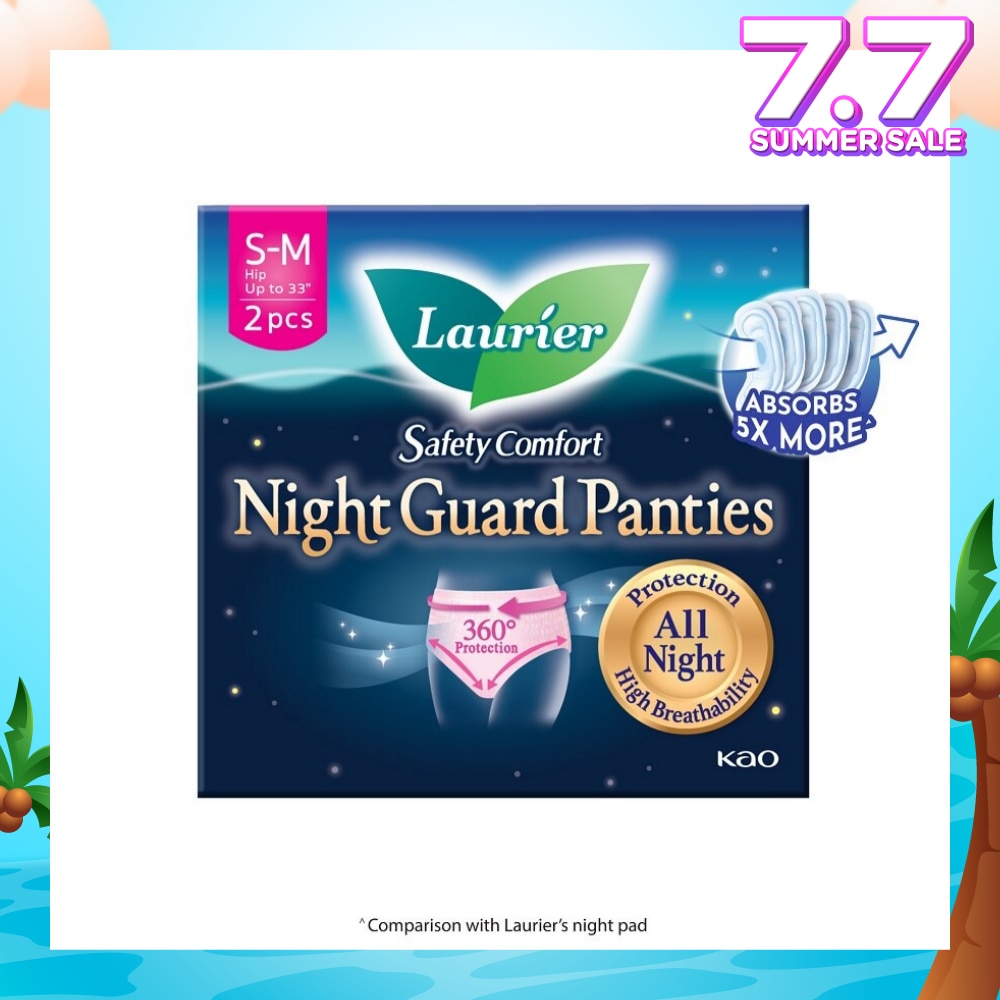 Safety Comfort Night Guard Panties M (Prevent Leakage, High Breathability) 2s