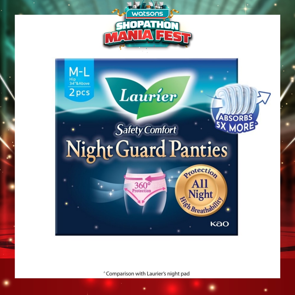 Safety Comfort Night Guard Panties L (Prevent Leakage, High Breathability) 2s