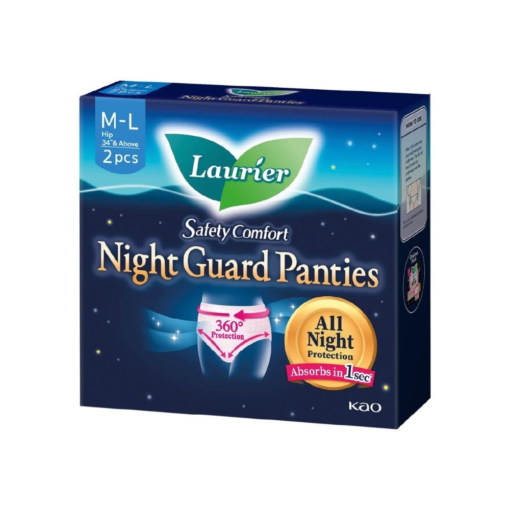 Safety Comfort Night Guard Panties L (Prevent Leakage, High Breathability) 2s