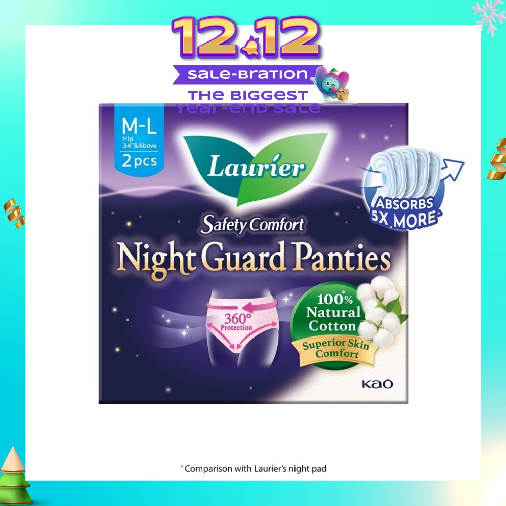 Safety Comfort Night Guard Panties L (100% Cotton) 2s