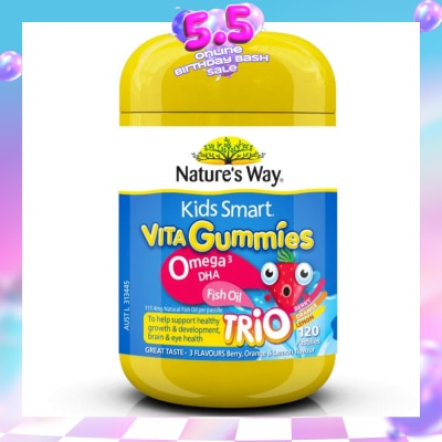 NATURES WAY - Kids Smart Vita Gummies Omega-3 DHA 120s